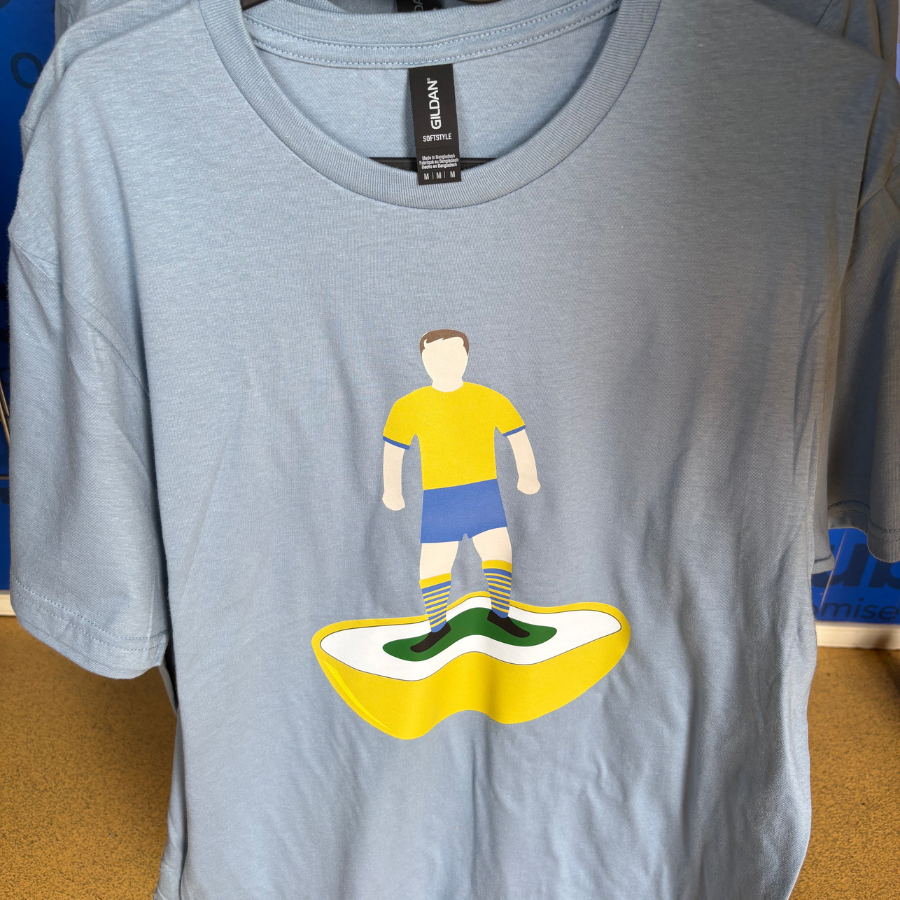 T-shirt with Subbuteo-style figure print