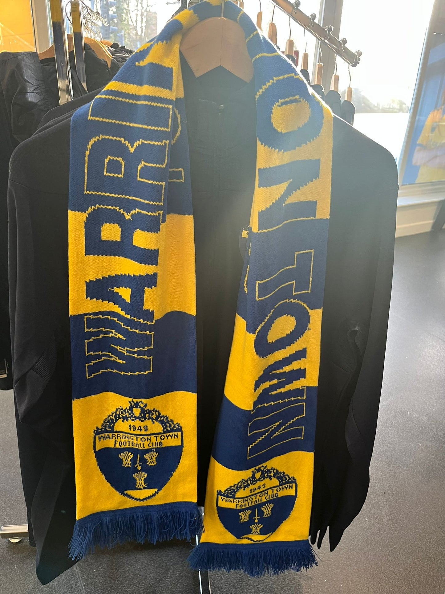 Warrington Town Yellow & Blue Scarf